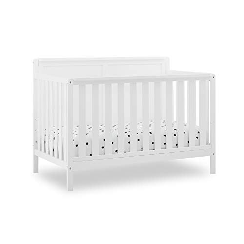 Image of Delta Children Hartley 6-in-1 Convertible Crib, Bianca White