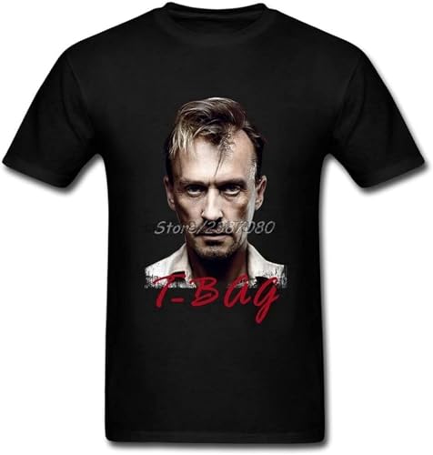 Bild: Prison Break T-Bag T Shirt Leisure T-Shirts for Men Cotton Big Size Short Sleeve Custom Men Shirts Black L f�r 16,49 EUR  bei Amazon