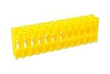 Storacell by Powerpax AAA Battery Storage Caddy, Yellow - Holds 24 Batteries (Not Included)