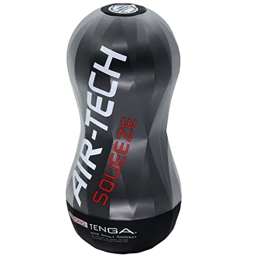 TENGA AIR-TECH SQUEEZE STRONG | Masturbateur pour Homme & Sex Toy | Accessoire de plaisir réutilisable | Noir