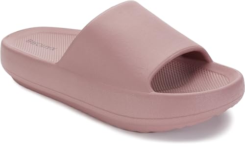 Image of BRONAX Arch Support Slides for Women and Mens | Cushioned Thick Sole Pain Relief Slippers