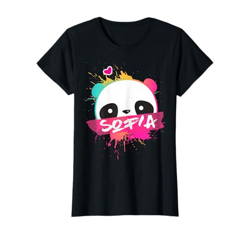 Sofia - Hermoso Nombre de niña con Lindo Panda Camiseta
