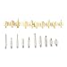 28pcs Wood Burning Kit Wood and Leather Pyrography Full Set Wood Burning Soldering Tips Burning Carving Embossing Soldering Kit