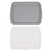 ZJchao Dog Litter Box, Dog Training Toilet, Potty Tray, Pee Pad Holder, Puppy Trainer Mesh Pad Tray for Small, Medium, Large Dogs, 19.7x26x2in (Gray)