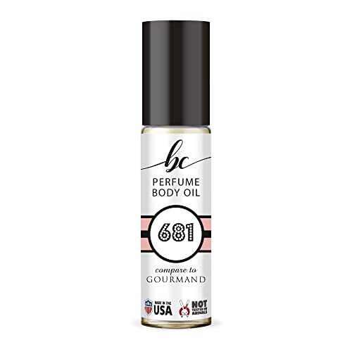 BIOCURA BC Perfume 681 Inspired by Emra Gourmand For Women & Men Replica Fragrance Body Oil Dupes Alcohol-Free Sample Travel Size Concentrated Long Lasting Roll-On 0.3 Fl Oz/10ml