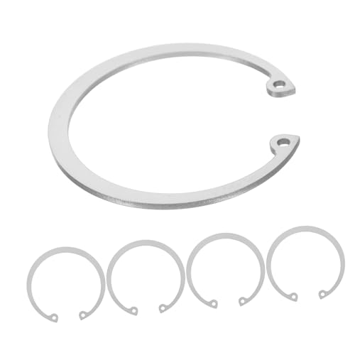 Amosfun 5pcs Stainless Steel Retaining Clip Set Durable Snap Rings Assortment for Industrial Home Use Easy to Install C Clips for Versatile Applications