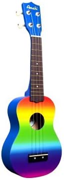 Amahi DDUK1 Tropical Series Soprano Uke, Gradient Rainbow w/Carrying Bag