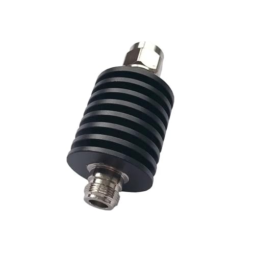 Atenuador coaxial macho a hembra con resistencia térmica de 20W