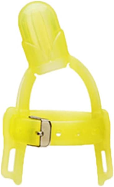 Thumb Sucking Stop - Adjustable Thumb Guard for Thumb Sucking Silicone Thumb Sucking Guard Finger Protector Biting Teether for Baby Infant (Yellow)