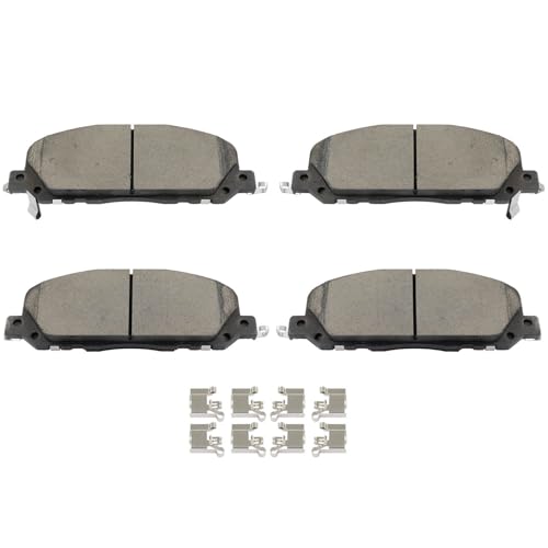 Image of cciyu D2229 D2231 Brake Pads w /Hardware Front Rear Disc Brake Pad Set | Fit For Ford For Police Interceptor Utility 2020-2021,For Lincoln For Aviator 2020-2023