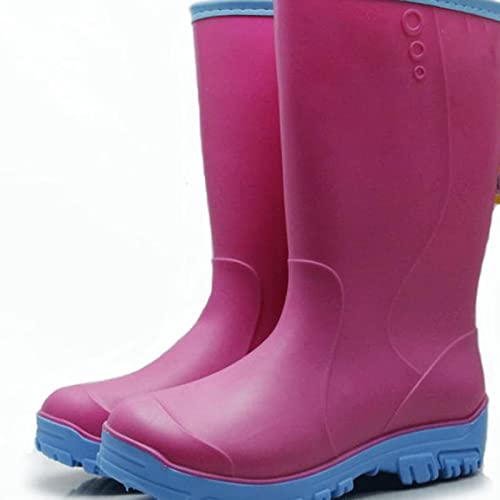 KIFRAL-Water-Shoes-Winter-Snow-Boots-Women-Waterproof-Shoes-Rubber-Rain-Boots-for-Women-for-Rain-Mid-Calf-Plush-Fur-Rain-Boots-Winter-Color-Sky-Blue-Size-85-UK