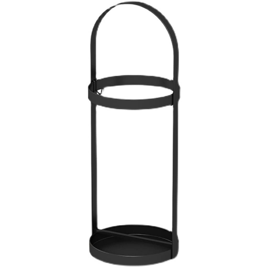 KLerDH Umbrella Stand, Metal Umbrellas Holder Household Iron Balcony Storage Bucket Magazine