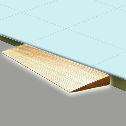 QSPNVFB Madera Rampa De Umbral para Entrada, Rampa para Silla De Ruedas 1cm 3cm 4cm Alto, Portátil Rampas De Bordillo Rampa De Escalón para Andador Garaje(Wood,70x8x1.5 cm (27.5'x3'x3/5')