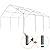 EASYHAWK 20' x 20' Outdoor 2 Car Carport Canopy, Portable Garage Shelter with Side-Opening Door, Roll-Up Windows, Galvanized Steel Frame and Four-Hole Base, Black