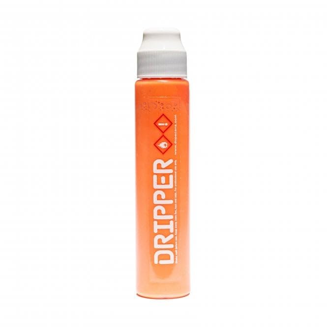 Liquid Paint Dope Dripper Multi Colour & Multi Size Mop Marker Graffiti Art Taggers, Permanent Alcohol Based Paint Refill (Neon Orange, 10mm Mop Marker)