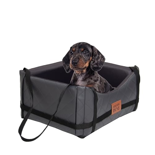 Golden Dog - Transporteur de Confort pour Chiens avec Ceinture de sécurité XL-72x67x27 cm - Protection du siège Auto Pliable - Siège Auto imperméable pour...