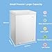 COMFEE' RCC146WH2UK(E) 143L Freestanding Chest Freezer with Temperature Control, 4 Star Freezer Rating, Suitable for Outbuildings, Garages and Sheds, White