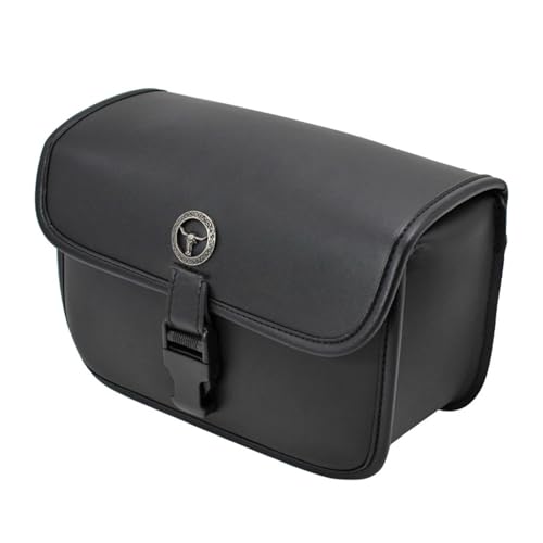Sac de fourche de moto en cuir PU sacoche de cadre vélo guidon porte-outils universel