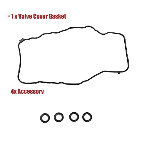 Image of X AUTOHAUX 1 Set VS50741R Engine Valve Cover Gasket Replacement for Honda Civic 2006-2015