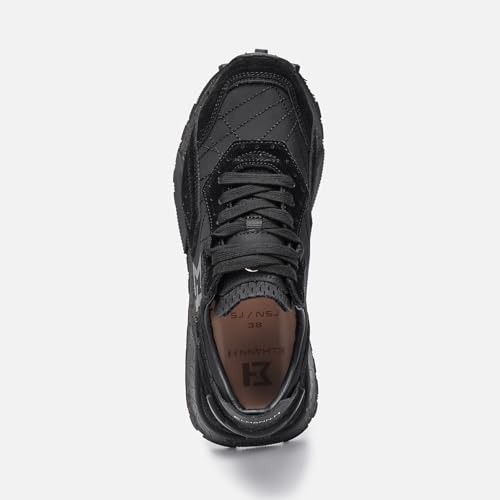Image of The NSJ600 is a Sneaker with a Very Graphic Design, Made of Leather, Premium Suede and Nylon its Vintage Sporty Finish fit Every Outfit.