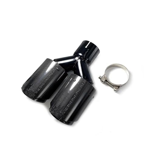 Cola de escape de acero negro que mejora la estética deportiva y el sonido de tu coche universal