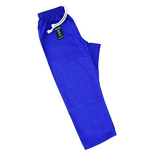 Playwell Kids Elite BJJ Gi Jiu Jitsu Pantalones de entrenamiento (trousers) - Azul (M0) Cover