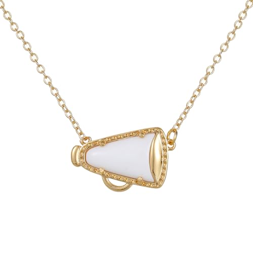 Cheer Necklace Cheerleading Necklace for Women Coach Mom Cheer Cheerleader Gift Cheerleading Accessories Stuff Cheerleading Coach Gift Charm Necklac