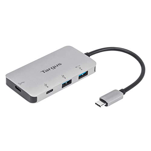 Super Big Clearance! Targus USB-C Multi-Port Hub with 2X USB-A and 2X USB-C Ports with 100W PD Pass-Thru, Gray (ACH228USZ) Super Big Clearance! Targus USB-C Multi-Port Hub with 2X USB-A and 2X USB-C Ports with 100W PD Pass-Thru, Gray (ACH228USZ)