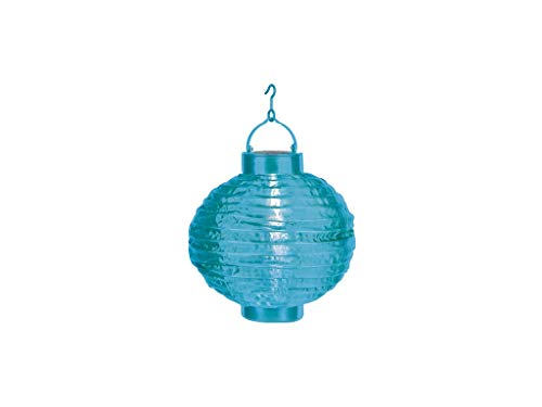 Lampion solaire LED bleu de 20 cm Best Season 477-17 lumière blanche froide