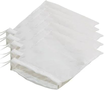 4 Pcs Cheese Cloth Bag for Straining, Nut Milk Bag Cheesecloth for Nutmilk Nut Bag Strainer Fruit Tofu Juice Coffee Colanders and Food Strainers Kitchen Utensils and Gadgets,128 In