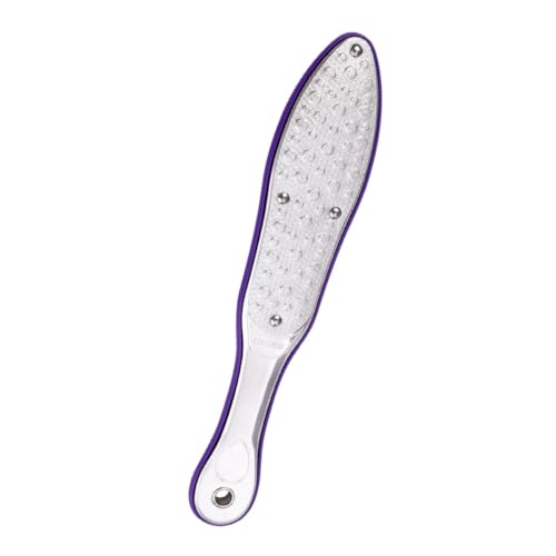 COLLBATH Lima para Pies de Acero Inoxidable Doble Cara Removedor de Durezas y Callos Escofina Profesional para Pedicura Raspador de Piel Muerta para Cuidado Personal Tamaño Pequeño
