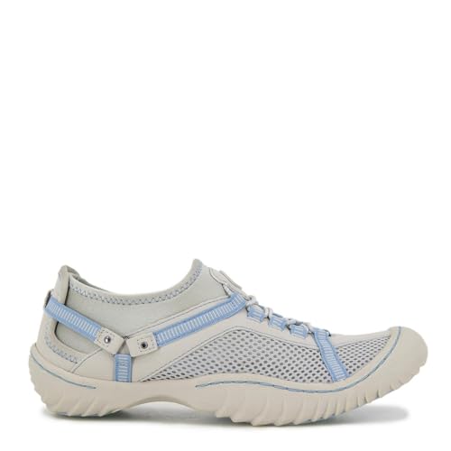 JBU by Jambu Women's Tahoe Water Ready Sneaker, LT Grey/Stone Blue, 92
