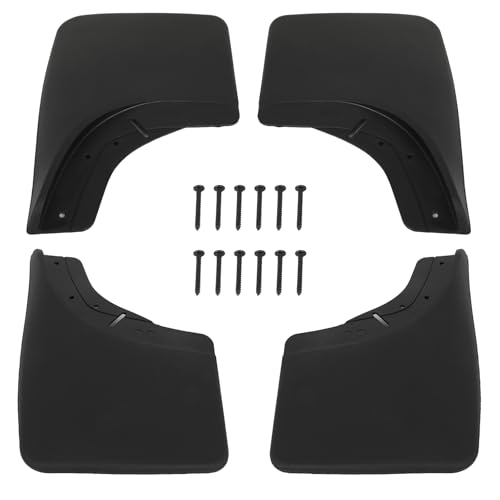 Image of ECCPP Mudguard Splash Guards Front & Rear 1990-1998 for Chevrolet for C1500 4.1L 1988-1998 for Chevrolet for C1500 4.3L Mud Flaps Set of 4 Flexible and Bendable Mud Flaps Splash