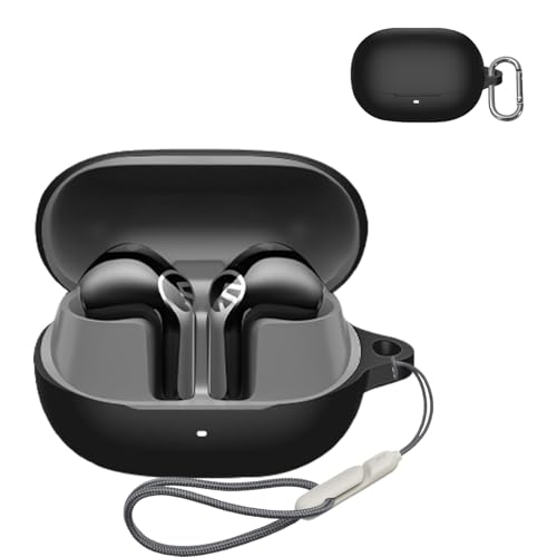 For SOUNDPEATS(�T�E���h�s�[�c) Air6 HS �P�[�X�ی�J�o�[ �ی�P�[�X �V���R���P�[�X SpinoArmor �����[�d�\ �S�ʕی� �����h�~ �L�Y�h�~ �ϏՌ� �h�o �y�� ���[ �J���r�i�t�� SOUNDPEATS(�T�E���h�s�[�c) 