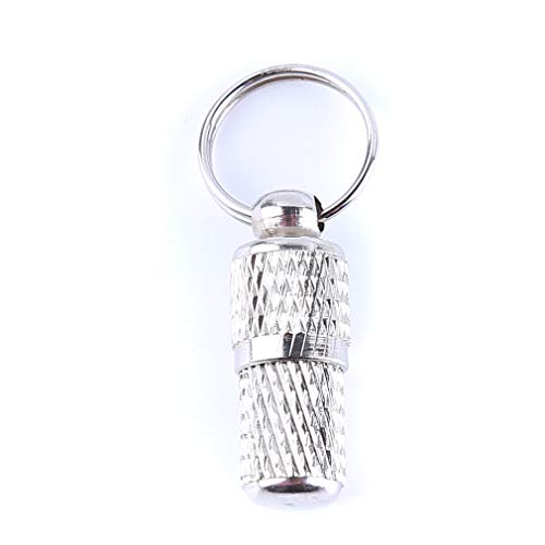 KUHRLRX Identifiant pour Animaux de Compagnie Nom Adresse Étiquette Étiquette Mini Chien Chat Pendentif Carte d'identité Identité des Animaux domestiques Tube Suspendu Cover