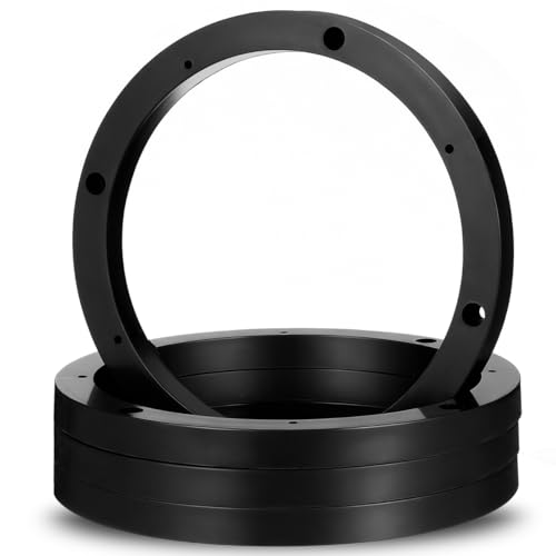 Wakauto 6.5 Stackable Speaker Spacers & Adapters 4PCS 0.5 Thick Door Mounting Rings Bracket Kit Custom Depth Up to 2 Universal Fit for Most Cars and Trucks