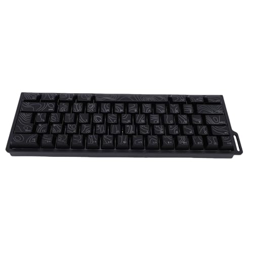Plyisty - Plyisty Clavier de Jeu sans Fil, 61 Touches Tri-Mode 2,4 G USB Bluetooth avec Ruban rétroéclairé RVB, Claviers D'ordinateur Portables à 60% pour PC/Tablette/Ordinateur Portable Gamer