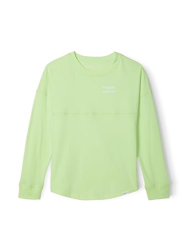 Image of Happy Nation Girls Relaxed Cotton Long Sleeve T Shirt