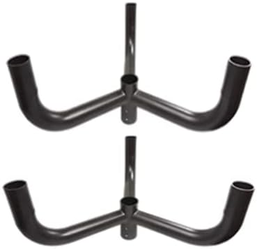 Cuerno de toro triple con 3 brazos a 120 grados, soportes de poste de luz para 3 lámparas con montaje deslizante de 2 38 pulgadas, todos los