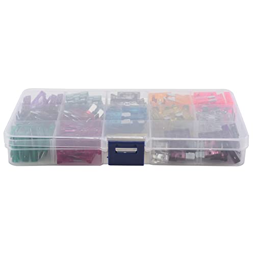 Eduuyvee 130 unidades estándar Blade Auto Fuse, surtido de fusibles de 1/2/3/4/5/7,5/10/15/20/25/30/35/40A para fusibles planos medianos - / abr / ATS