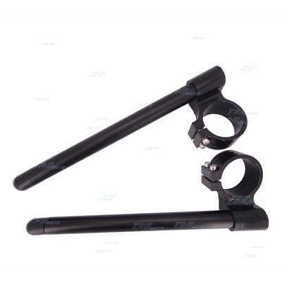 Vinayakart Universal 41mm CNC Fork Clip-ons Handle Grip Handlebar for Motorcycle Black