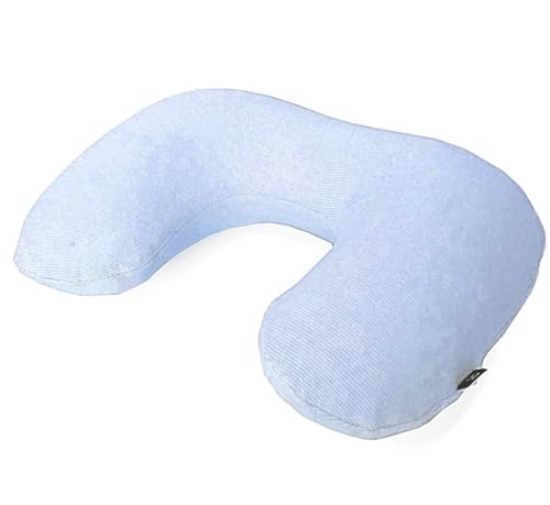 ヴァンガード ネックピロー エアー 旅行用 飛行機 持ち運び コンパクト 空気枕 日本製 吸水速乾 ソフトな肌触り ストレッチ生地 旭化成 アクアパイル ブルー レギュラー