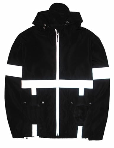 Image of perdontoo Mens Casual Windbreakers Lightweight Drawstring Hooded Jackets