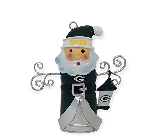 NFL Green Bay Packers Santa Tin Bell Ornament, 8,9 cm, Grün Cover