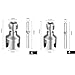 Pipe Thread Cutting Tool, Integrated Internal & External Pipe Threading Tool, Electric Drill Compatible PVC Plastic Threader Kit, 1/2
