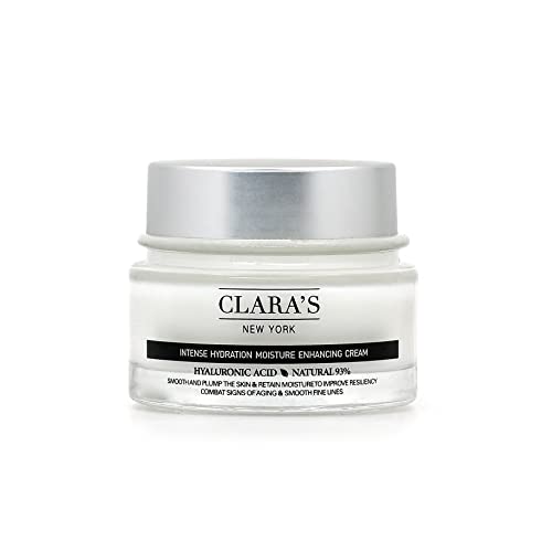 Clara's New York Intense Hydration Moisture Enhancing Cream, Anti-Aging Hyaluronic Acid Face Cream to Smooth and Plump Skin - Image 2
