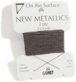 On The Surface Metallic Embellishment Thread 25 Yards GARNET 420104