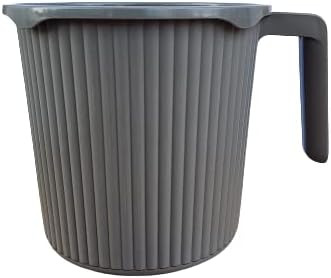 Miniatura 6 de ATCUSA Homely Bathing Dabba - Taza de baño de 1,5 litros, diseño acanalado, sin BPA, varios colores
