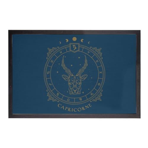 Tapis Entrée Bleu Capricorne pour Sol Propre Astrologie - 2