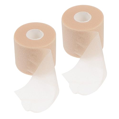 FOMIYES 2 Rolls Skin Sponge Sports Tape Shock Absorption Pre Wrap for Relief Breathable Athletic Support for Ankles Wrists and Knees for Sports Activities